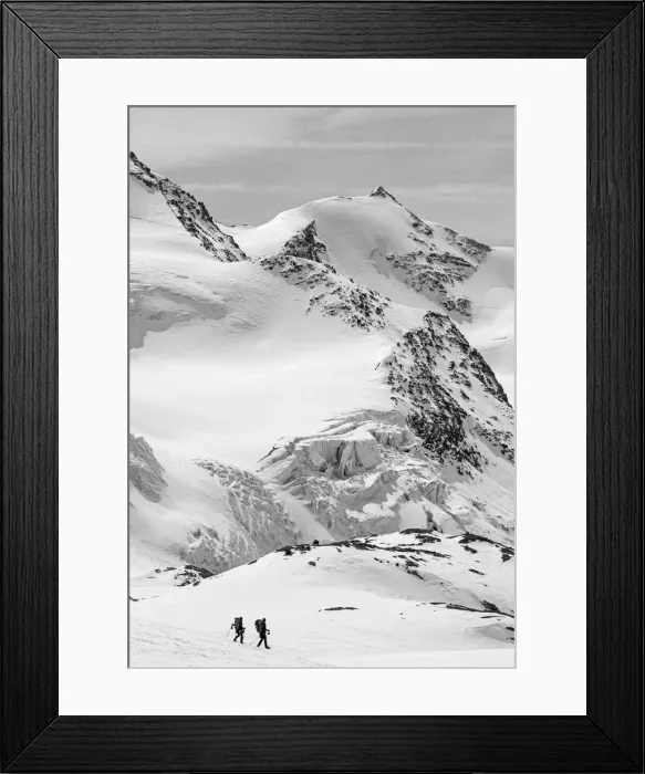 Framed Print : Alpinism, high mountains, forni glacier, Alps. Alpinism in Forni glacier in italian Alps Framed Print : Alpinism, high mountains, forni glacier, Alps. Alpinism in Forni glacier in italian Alps