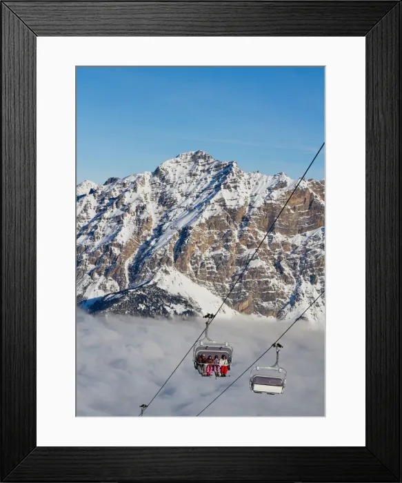 Framed Print : Cableway in Bormio, Valtellina, Sondrio district, Lombardy, Italy Framed Print : Cableway in Bormio, Valtellina, Sondrio district, Lombardy, Italy