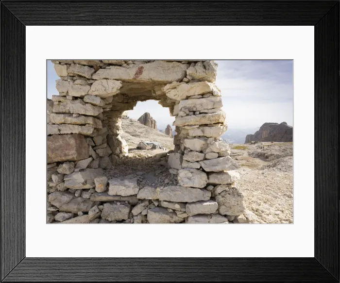 Framed Print : a suggestive view of the Boa Hut on the Sella Group, Bolzano province, South Tyrol Framed Print : a suggestive view of the Boa Hut on the Sella Group, Bolzano province, South Tyrol
