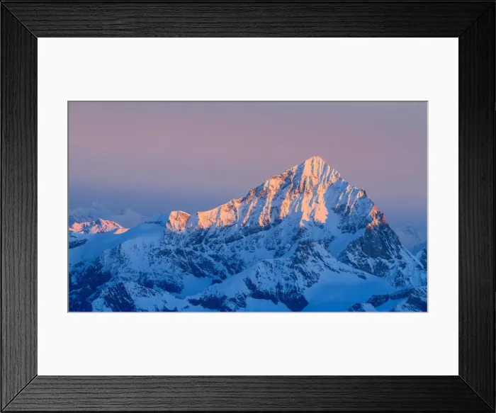 Framed Print : Dent Blanche at sunrise from Gniffetti peaks, Swiss Alps Framed Print : Dent Blanche at sunrise from Gniffetti peaks, Swiss Alps