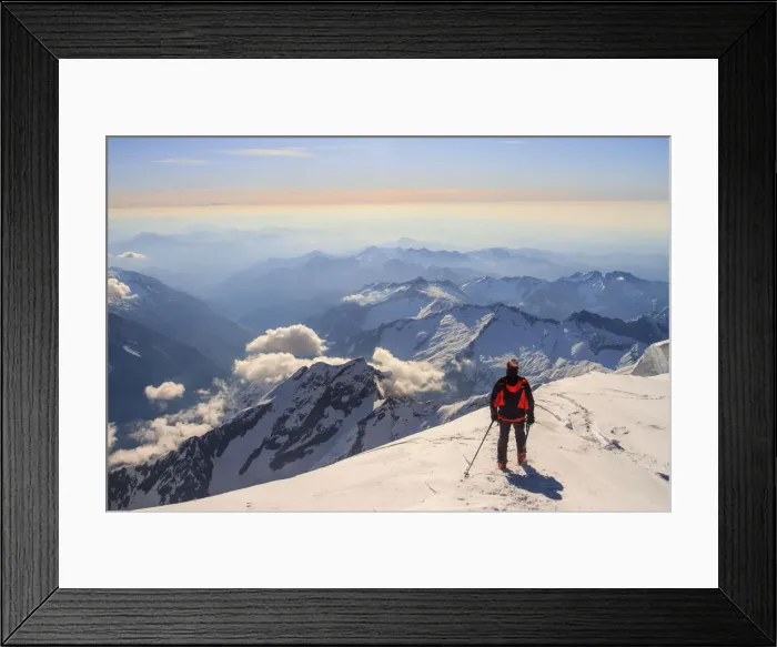Framed Print : Monte Rosa, Aosta Valley, Italy Framed Print : Monte Rosa, Aosta Valley, Italy