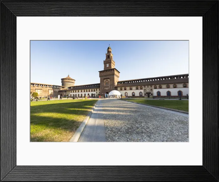 Framed Print : a view of the museum of ancient art into the sforza Castle, Milan province, Lombardy Framed Print : a view of the museum of ancient art into the sforza Castle, Milan province, Lombardy