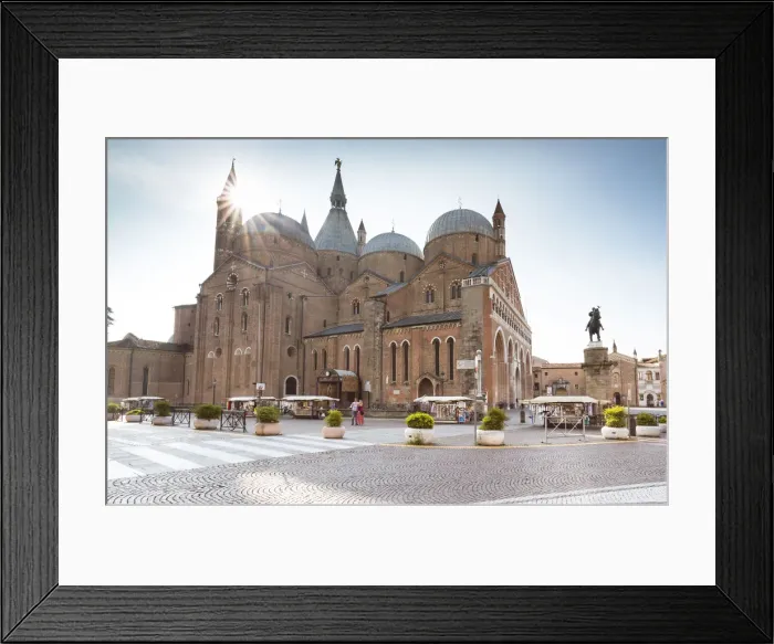 Framed Print : a backlight view of St. Anthony Catholic Church, one of the most famous Basilicas Framed Print : a backlight view of St. Anthony Catholic Church, one of the most famous Basilicas