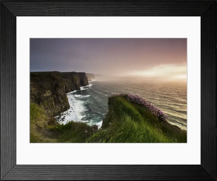Framed Print : Sunset at Cliffs of Moher, Doolin, Clare, Ireland, Northern Europe Framed Print : Sunset at Cliffs of Moher, Doolin, Clare, Ireland, Northern Europe