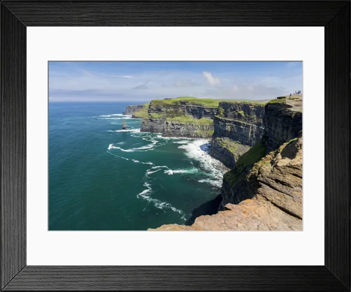 Framed Print : Cliffs of Moher with Breanan rock on the background. Liscannor, Munster, Co. Clare Framed Print : Cliffs of Moher with Breanan rock on the background. Liscannor, Munster, Co. Clare