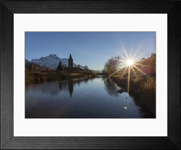 Framed Print : Sils Church, Engadin, Graubunden, Switzerland Framed Print : Sils Church, Engadin, Graubunden, Switzerland
