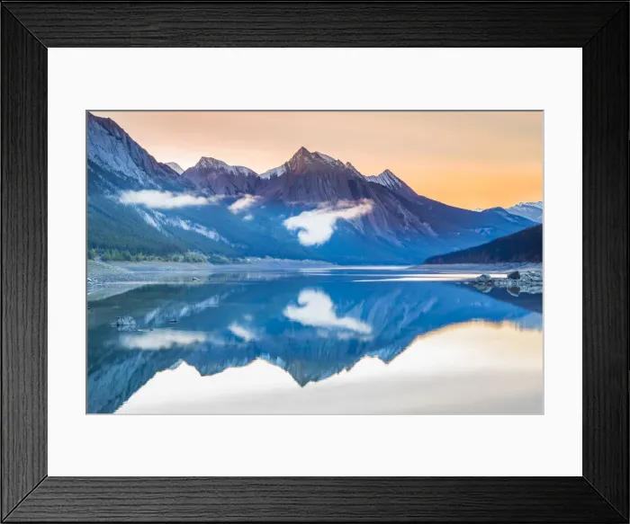 Framed Print : Sunrise on Medicine Lake, Jasper National Park, Alberta, Canada Framed Print : Sunrise on Medicine Lake, Jasper National Park, Alberta, Canada