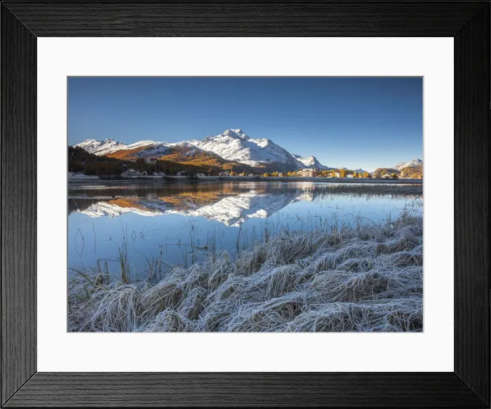Framed Print : Sils lake and Margna peak, Engadine, Switzerland Framed Print : Sils lake and Margna peak, Engadine, Switzerland