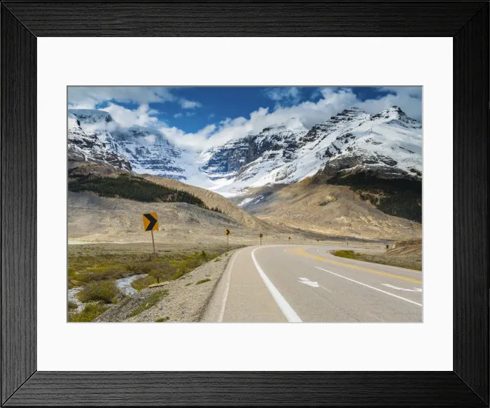 Framed Print : Icefields Parlway near Athabasca Glacier, Jasper National Park, Alberta, Canada Framed Print : Icefields Parlway near Athabasca Glacier, Jasper National Park, Alberta, Canada
