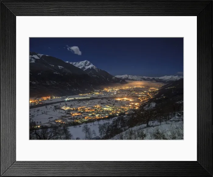 Framed Print : Valtellina, in the background Legnone mountain, Lombardy, Italy Framed Print : Valtellina, in the background Legnone mountain, Lombardy, Italy