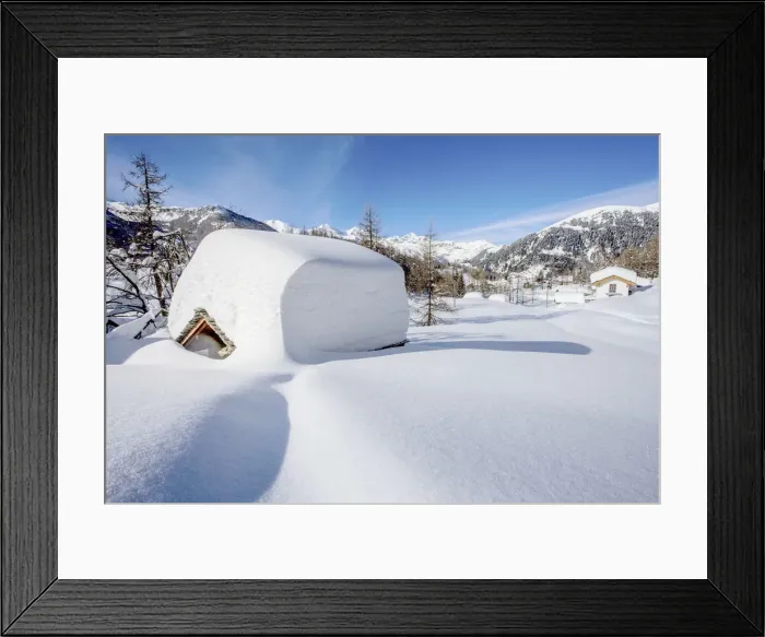 Framed Print : Gualdera village, Spluga valley, Lombardy, Italy
