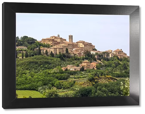 Italy, Tuscany, the village of Montepulciano on the hills tuscany, provence of Siena