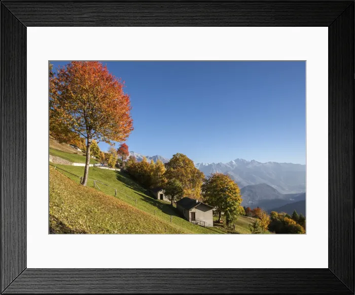 Framed Print : Orobie alps, autumn a La Corte, Gerola valley, Lombardy, Italy Framed Print : Orobie alps, autumn a La Corte, Gerola valley, Lombardy, Italy