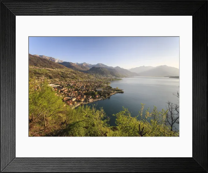Framed Print : Domaso village on the Como lake. Lombardy, Italy, province of Como Framed Print : Domaso village on the Como lake. Lombardy, Italy, province of Como