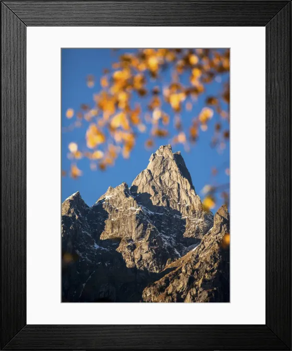 Framed Print : Masino valley, Cavalcorto peak in autumn, Lombardy, Italy Framed Print : Masino valley, Cavalcorto peak in autumn, Lombardy, Italy