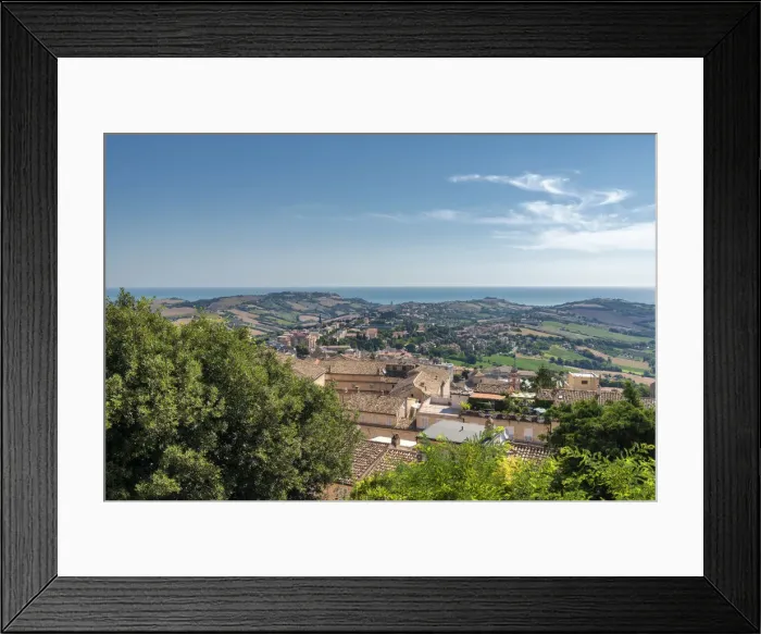 Framed Print : Fermo, province of Fermo, Marche, Italy, Europe. View from Fermo to the Adriatic Sea Framed Print : Fermo, province of Fermo, Marche, Italy, Europe. View from Fermo to the Adriatic Sea