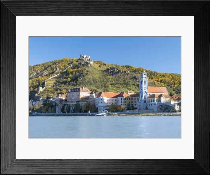 Framed Print : Duernstein, Wachau, Waldviertel, district of Krems, Lower Austria, Austria, Europe