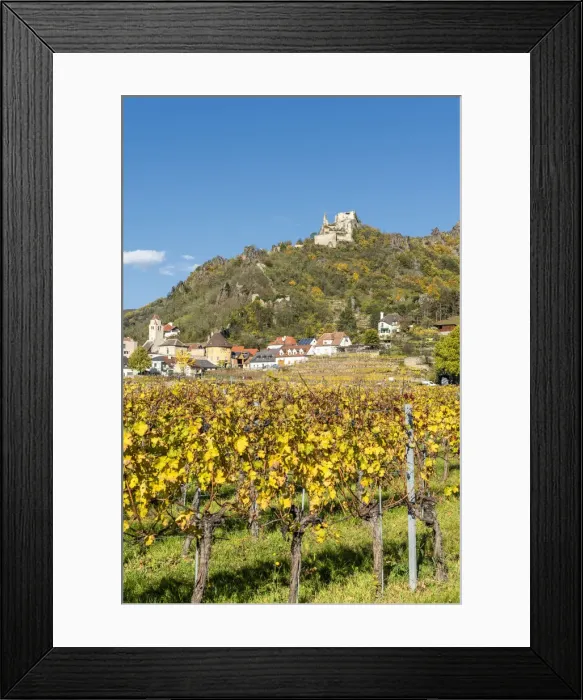 Framed Print : Duernstein, Wachau, Waldviertel, district of Krems, Lower Austria, Austria, Europe