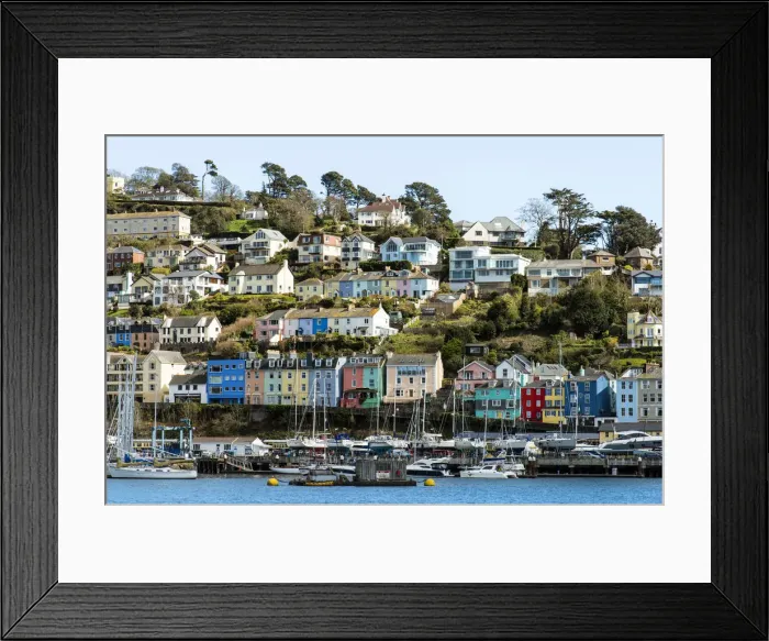 Framed Print : Kingswear as seen from Dartmouth, Devon, UK Framed Print : Kingswear as seen from Dartmouth, Devon, UK