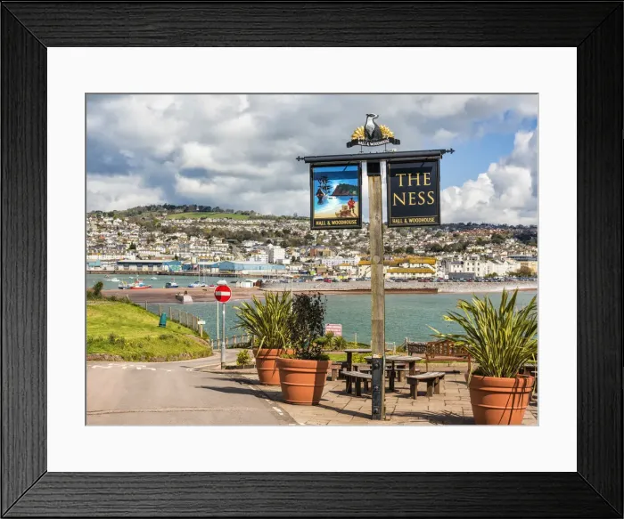 Framed Print : A view towards Teignmouth from Shaldon village, Devon, UK