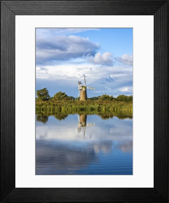 Framed Print : A view towards Turf Fen Mill, Norfolk, UK Framed Print : A view towards Turf Fen Mill, Norfolk, UK