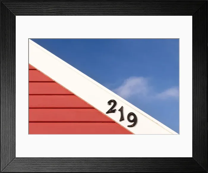 Framed Print : Close up of a beach hut, Southwold, Suffolk, UK Framed Print : Close up of a beach hut, Southwold, Suffolk, UK