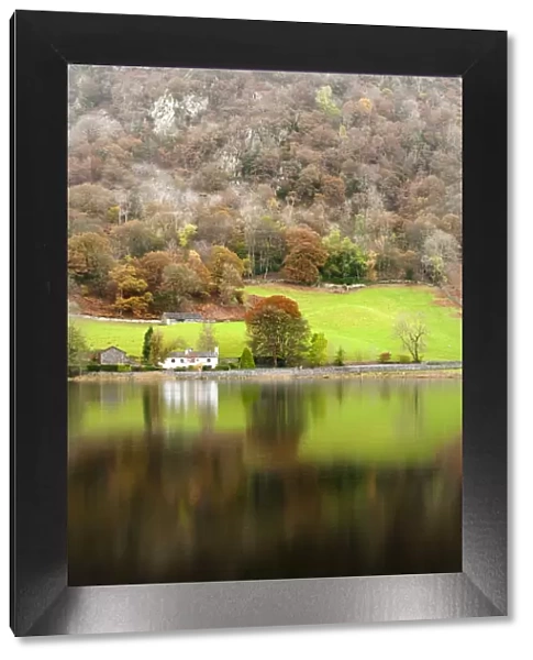 Reflections on Rydal Water, Lake District, Cumbria, UK