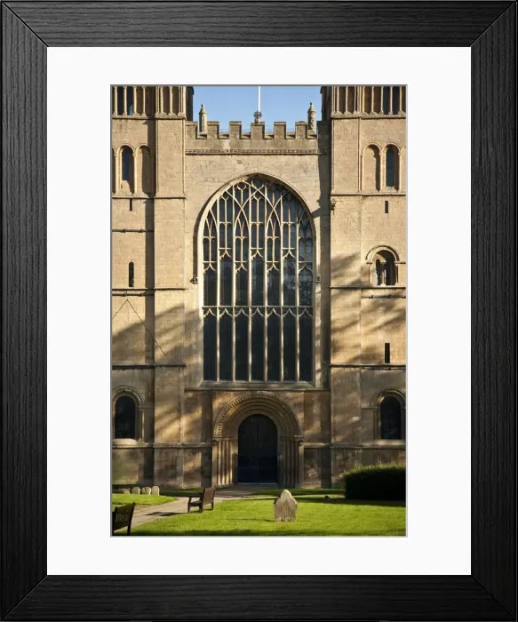 Framed Print : Southwell, England. The west front of the Norman minster Framed Print : Southwell, England. The west front of the Norman minster