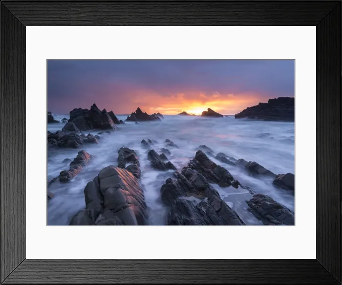 Framed Print : Dramatic coastal scenery at Hartland Quay in North Devon, England. Spring (April) 2016 Framed Print : Dramatic coastal scenery at Hartland Quay in North Devon, England. Spring (April) 2016