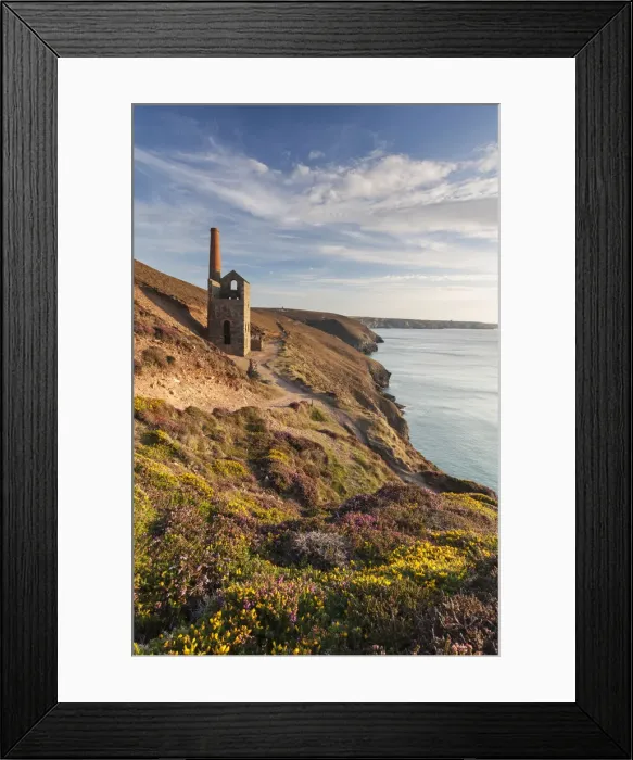Framed Print : The abandoned Wheal Coates engine house on the Cornish cliffs near St Agnes, Cornwall Framed Print : The abandoned Wheal Coates engine house on the Cornish cliffs near St Agnes, Cornwall
