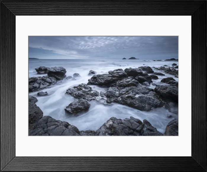 Framed Print : Dramatic rocky Cornish coastline at Priests Cove, Cornwall, England. Autumn Framed Print : Dramatic rocky Cornish coastline at Priests Cove, Cornwall, England. Autumn