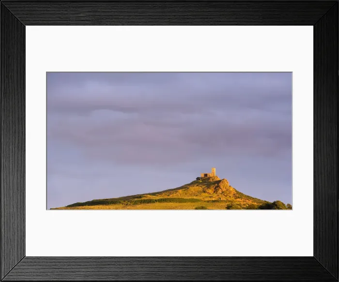Framed Print : Brentor Church bathed in rich evening sunlight, Dartmoor National Park, Devon, England Framed Print : Brentor Church bathed in rich evening sunlight, Dartmoor National Park, Devon, England
