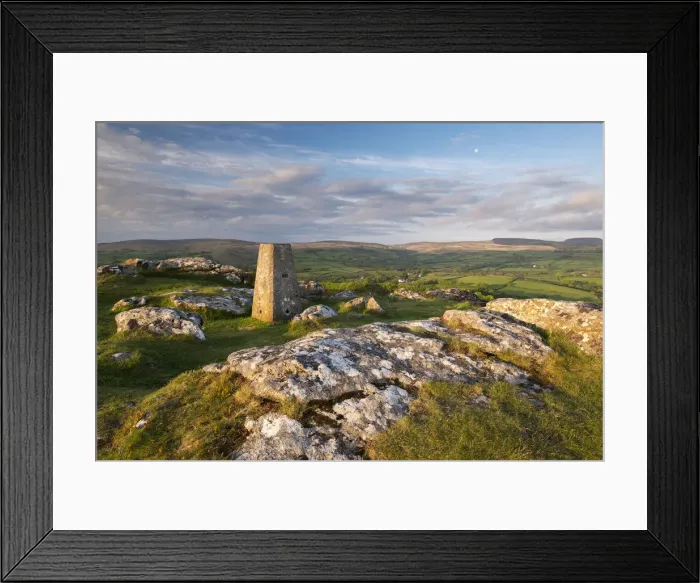 Framed Print : Trig Point on Meldon Hill in Dartmoor National Park, Devon, England. Spring (May) 2016 Framed Print : Trig Point on Meldon Hill in Dartmoor National Park, Devon, England. Spring (May) 2016