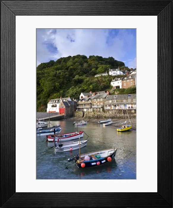 Framed Print : Picturesque fishing village of Clovelly on the North Devon Coast, England Framed Print : Picturesque fishing village of Clovelly on the North Devon Coast, England