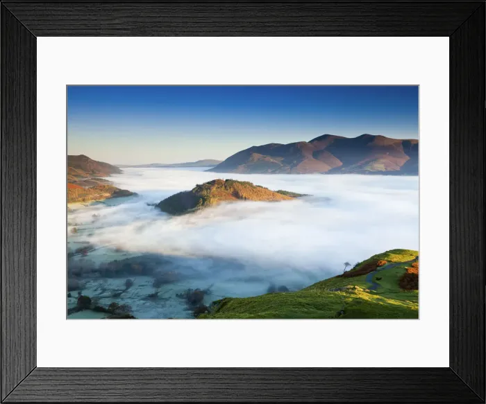 Framed Print : Low Cloud Below Skiddaw, Lake District National Park, Cumbria, England Framed Print : Low Cloud Below Skiddaw, Lake District National Park, Cumbria, England
