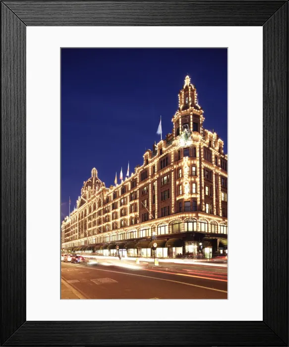 Framed Print : Harrods Department Store, Knightsbridge, London, England Framed Print : Harrods Department Store, Knightsbridge, London, England