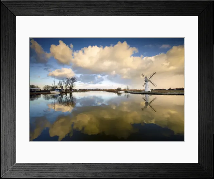 Framed Print : River Thurne Reflections, Norfolk Broads National Park, Norfolk, England Framed Print : River Thurne Reflections, Norfolk Broads National Park, Norfolk, England