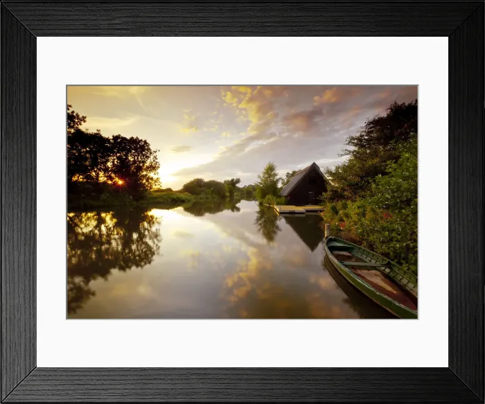 Framed Print : River Ant Reflections, How Hill, Norfolk Broads National Park, England Framed Print : River Ant Reflections, How Hill, Norfolk Broads National Park, England