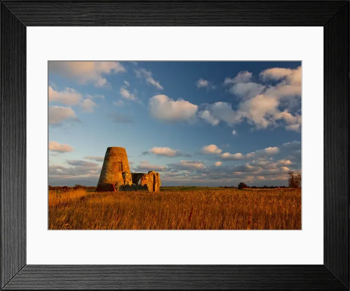 Framed Print : St. Benets Abbey, Norfolk Broads National Park, Norfolk, England