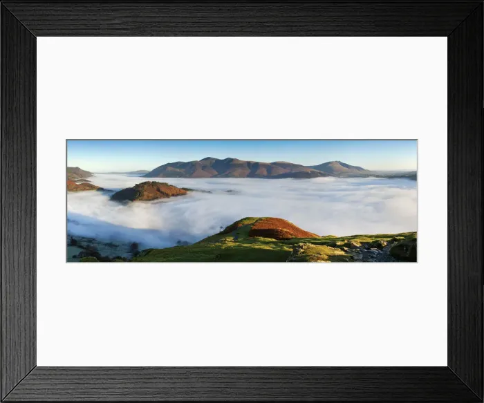 Framed Print : Low Cloud Below Skiddaw, Lake District National Park, Cumbria, England Framed Print : Low Cloud Below Skiddaw, Lake District National Park, Cumbria, England