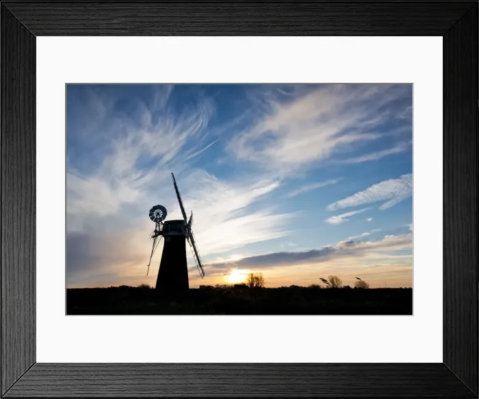 Framed Print : St. Benets Mill at Sunrise, Norfolk Broads National Park, Norfolk, England Framed Print : St. Benets Mill at Sunrise, Norfolk Broads National Park, Norfolk, England