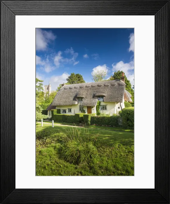 Framed Print : Thatched Cottage, Arkesden, Essex, England Framed Print : Thatched Cottage, Arkesden, Essex, England