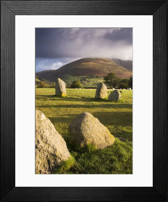 Framed Print : Castlerigg Stone Circle in the Lake District National Park, Cumbria, England. Autumn Framed Print : Castlerigg Stone Circle in the Lake District National Park, Cumbria, England. Autumn
