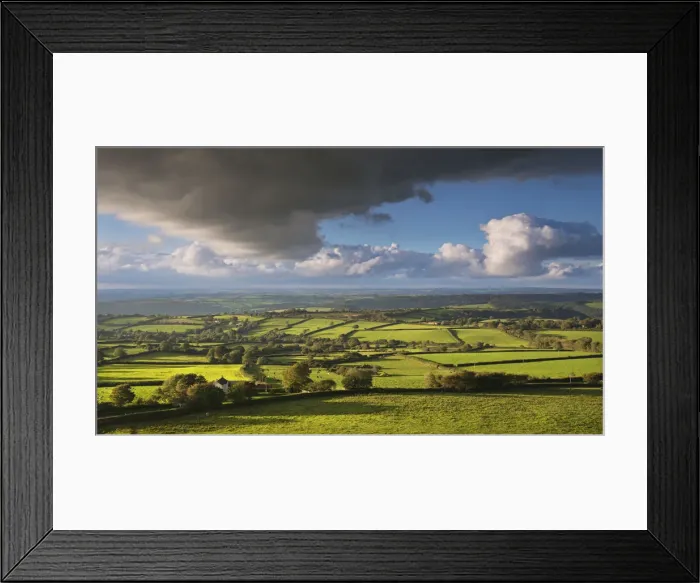 Framed Print : Rolling countryside near Brentor, Dartmoor, Devon, England. Autumn (September) Framed Print : Rolling countryside near Brentor, Dartmoor, Devon, England. Autumn (September)