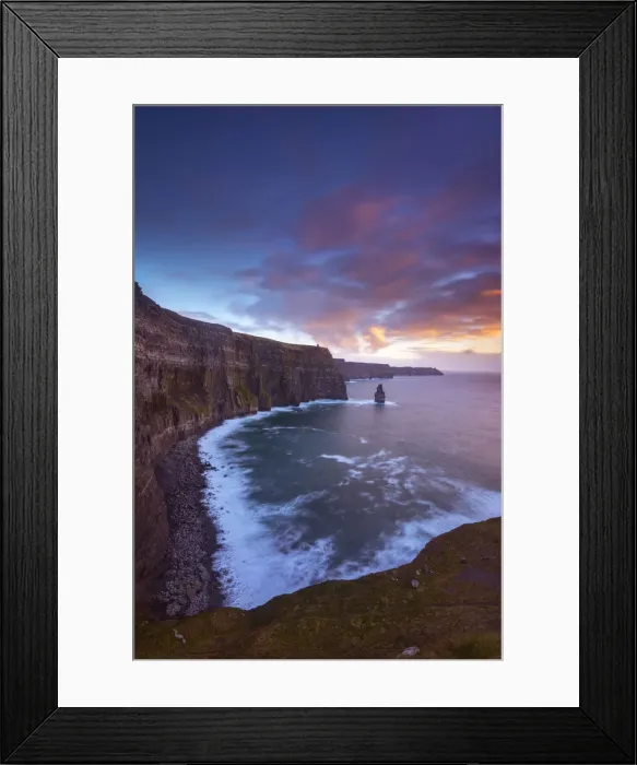 Framed Print : Sunset Cliff of Moher, County Clare, Ireland Framed Print : Sunset Cliff of Moher, County Clare, Ireland