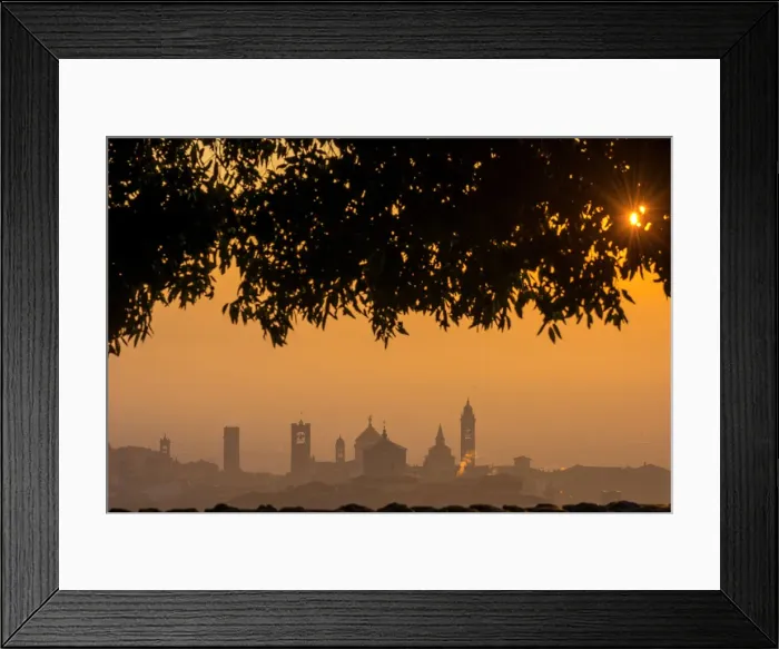 Framed Print : Bergamo city, Lombardy, Italy Framed Print : Bergamo city, Lombardy, Italy