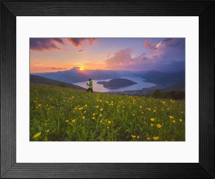 Framed Print : Europe, Italy, Iseo lake view from Colmi of Sulzano, province of Brescia Framed Print : Europe, Italy, Iseo lake view from Colmi of Sulzano, province of Brescia