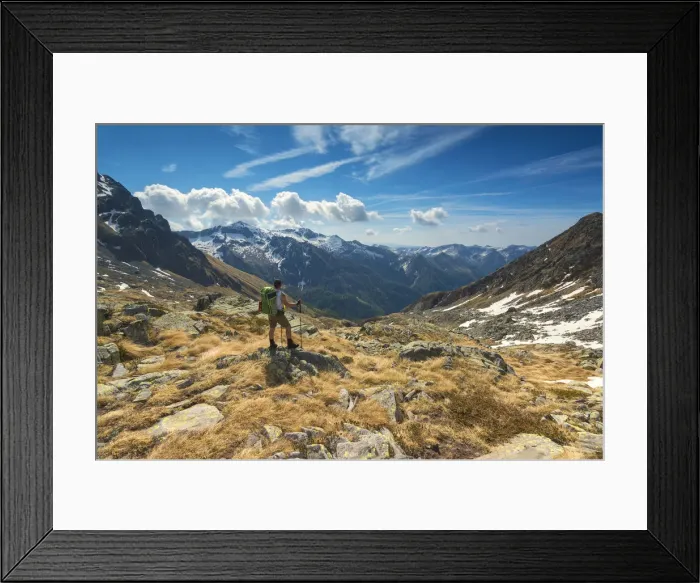 Framed Print : Europe, Italy, trekking in Adamello park, province of Brescia Framed Print : Europe, Italy, trekking in Adamello park, province of Brescia