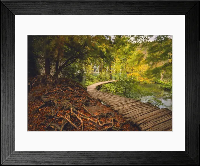 Framed Print : Plitvice national park, Karlovac region, Croatia