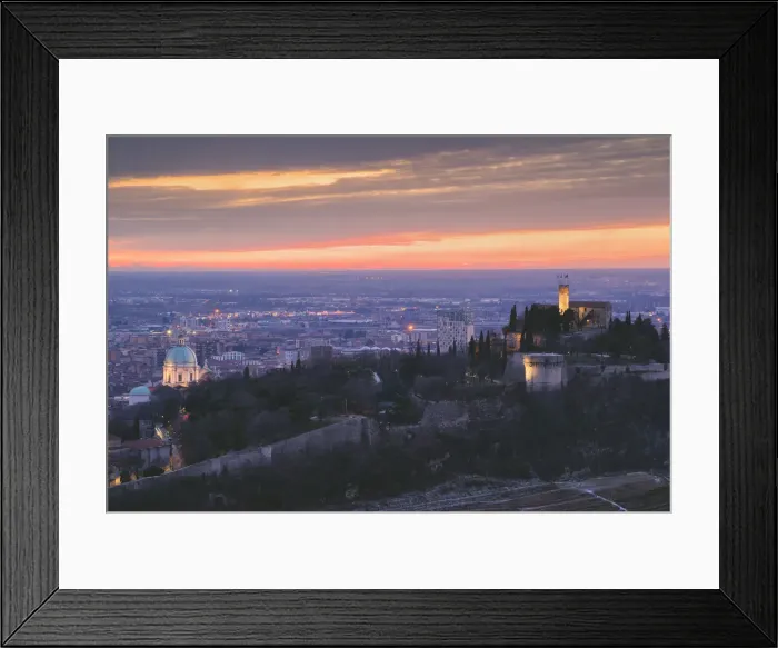 Framed Print : Cityscape of Brescia, Brescia province, Lombardy, Italy Framed Print : Cityscape of Brescia, Brescia province, Lombardy, Italy
